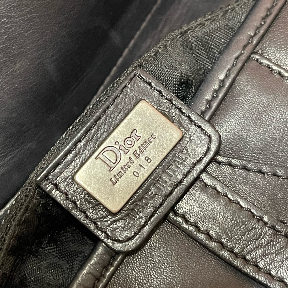 Dior Limited Edition Black Leather Saddle Bag - Picture 13 of 15